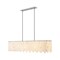 Z-Lite Viviana Linear Chandelier, 7-Light, 11.5 In.W x 49 In.L x 11.5 In.H, Polished Nickel/Alabaster 345-49L-PN - alternate 1